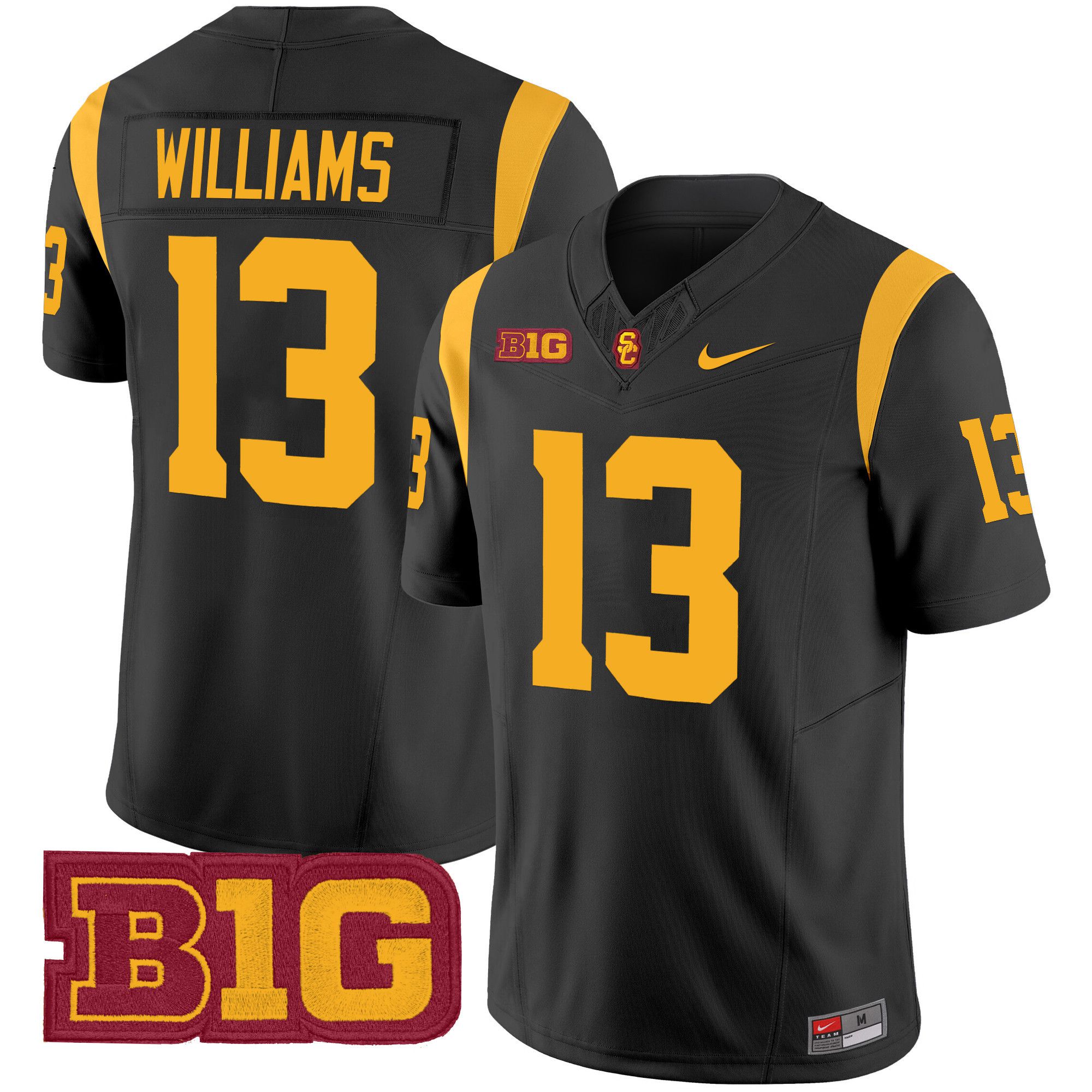 Men USC Trojans #13 Williams Black Nike 2024 Vapor Limited NCAA Jersey style 1->customized ncaa jersey->Custom Jersey